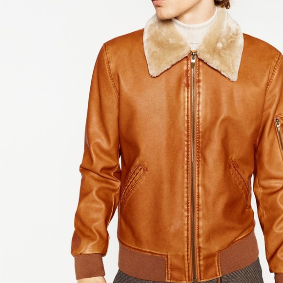 zara mens aviator jacket